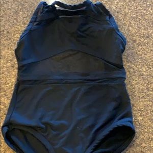 5 dance black and mesh leotard